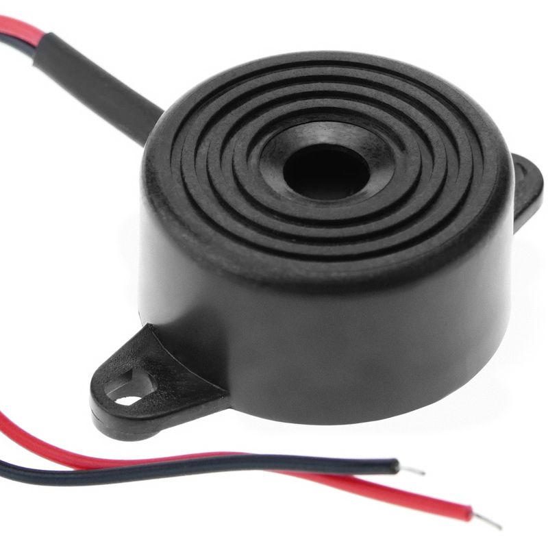 Zumbador piezo cerámico con sonido continuo 12VDC - KN04400 - 01